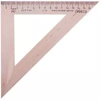 Треугольник МОЖГА деревянный 18см 45°/45°