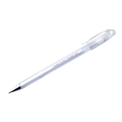 Ручка гелевая CROWN HI-JELL PASTEL белая 0.8мм