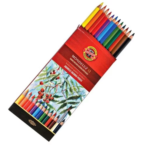 Набор акварельных карандашей KOH-I-NOOR MONDELUZ 3716 12 цветов