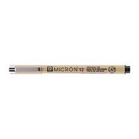 Ручка капиллярная PIGMA MICRON 12 черный 0.7мм