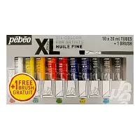 Набор масляных красок PEBEO STUDIO XL тубы 20мл 10 цветов с кистью