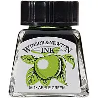 Тушь WINSOR&NEWTON зеленое яблоко 14мл на шеллаке