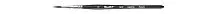 Кисть ROUBLOFF 141F круглая БЕЛКА №3, ручка фигурная короткая черная