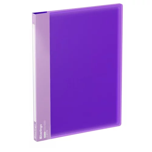 Папка с вкладышами BERLINGO ENVY пластик А4 фиолетовая (20 вкладышей)