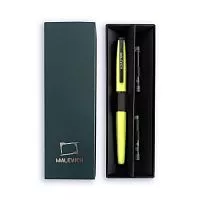 Ручка перьевая МАЛЕВИЧЪ зеленая мята EF 0.4мм 2 картриджа (индиго, черный) с конвертером