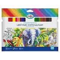 Набор цветных карандашей ГАММА "КЛАССИЧЕСКИЕ" 2,9 мм 36 цветов в картонной упаковке