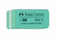 Ластик FABER-CASTELL 7006-32 скошенный 45*19*12мм зеленый
