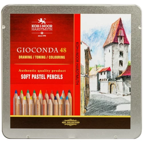 Набор пастельных карандашей KOH-I-NOOR 8829 48 цветов в металлической коробке