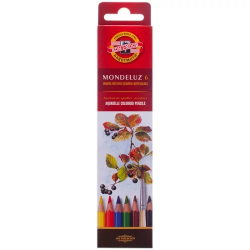 Набор акварельных карандашей KOH-I-NOOR MONDELUZ 3715 6 цветов