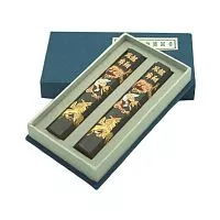 Набор сухой туши для каллиграфии ХоББитания "ДРАКОН" черная прямоугольный брикет 50г 2 штуки в картонной коробке 120х25х15 мм