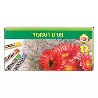 Набор сухой мягкой пастели KOH-I-NOOR TOISON D'OR 8512 круглое сечение 12 цветов