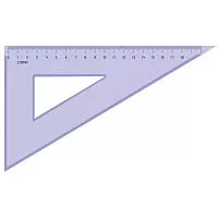 Треугольник СТАММ пластик 18см прозрачный тонированный 60°/30°