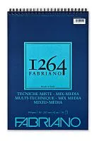 Альбом для смешанных техник FABRIANO 1264 MIX MEDIA 29,7*42см(А3) 300г/кв.м 30 листов на спирали, по короткой стороне