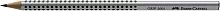 Карандаш чернографитный FABER-CASTELL GRIP 2001 2B корпус серый