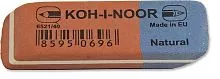 Ластик комбинированный KOH-I-NOOR BLUE STAR 6521/40 скошенный каучук 57х19,5х8 синий/красный