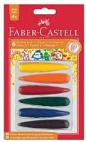 Набор восковых мелков FABER-CASTELL 6 цветов для дошкольников