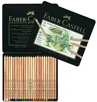 Набор пастельных карандашей FABER-CASTELL PITT 24 цвета в металлической коробке