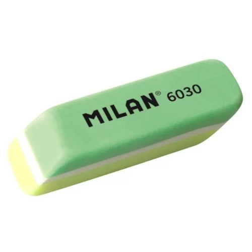 Ластик MILAN 6030 скошенный пластик 56х15х12мм цветной